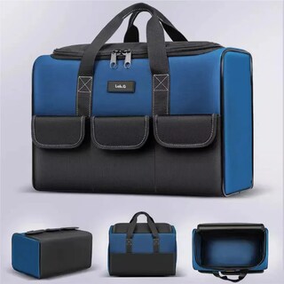 Foto 2 | Maleta De Herramientas Lab.g20 Pulgadas Mochila Organizador Negro Azul Marino