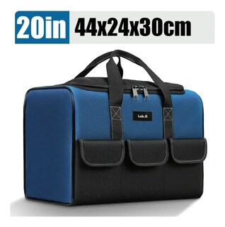 Foto 3 | Maleta De Herramientas Lab.g20 Pulgadas Mochila Organizador Negro Azul Marino