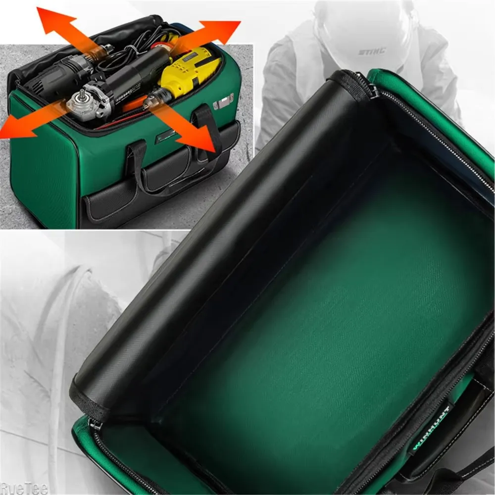 Foto 4 | Maleta Herramientas Lab.g 20 Pulgadas Impermeable Electricista Negro Verde Oscuro