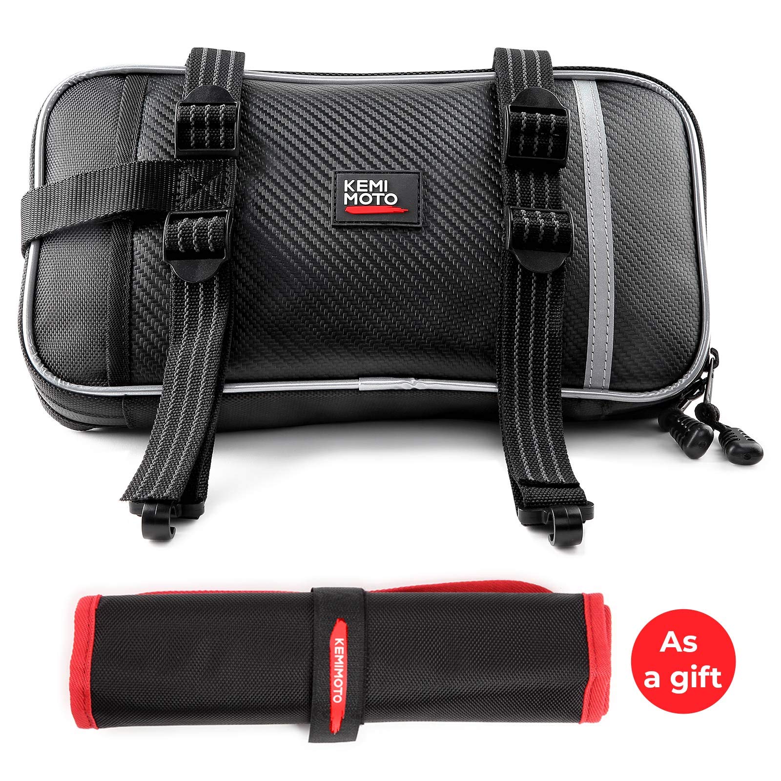 Foto 2 | Bolsa De Guardabarros Delantero Para Motocicleta Kemimoto De 1,5 L Con Bolsa Enrollable Para Herramientas - Vent