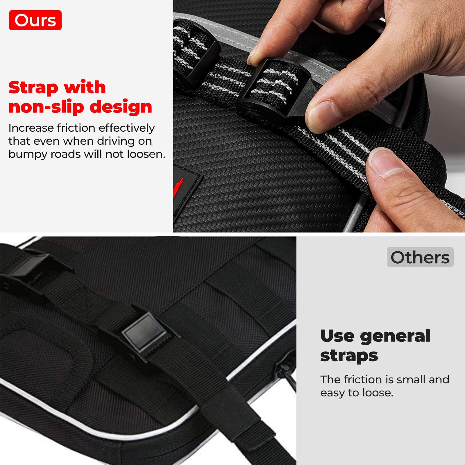 Foto 4 pulgar | Bolsa De Guardabarros Delantero Para Motocicleta Kemimoto De 1,5 L Con Bolsa Enrollable Para Herramientas - Vent
