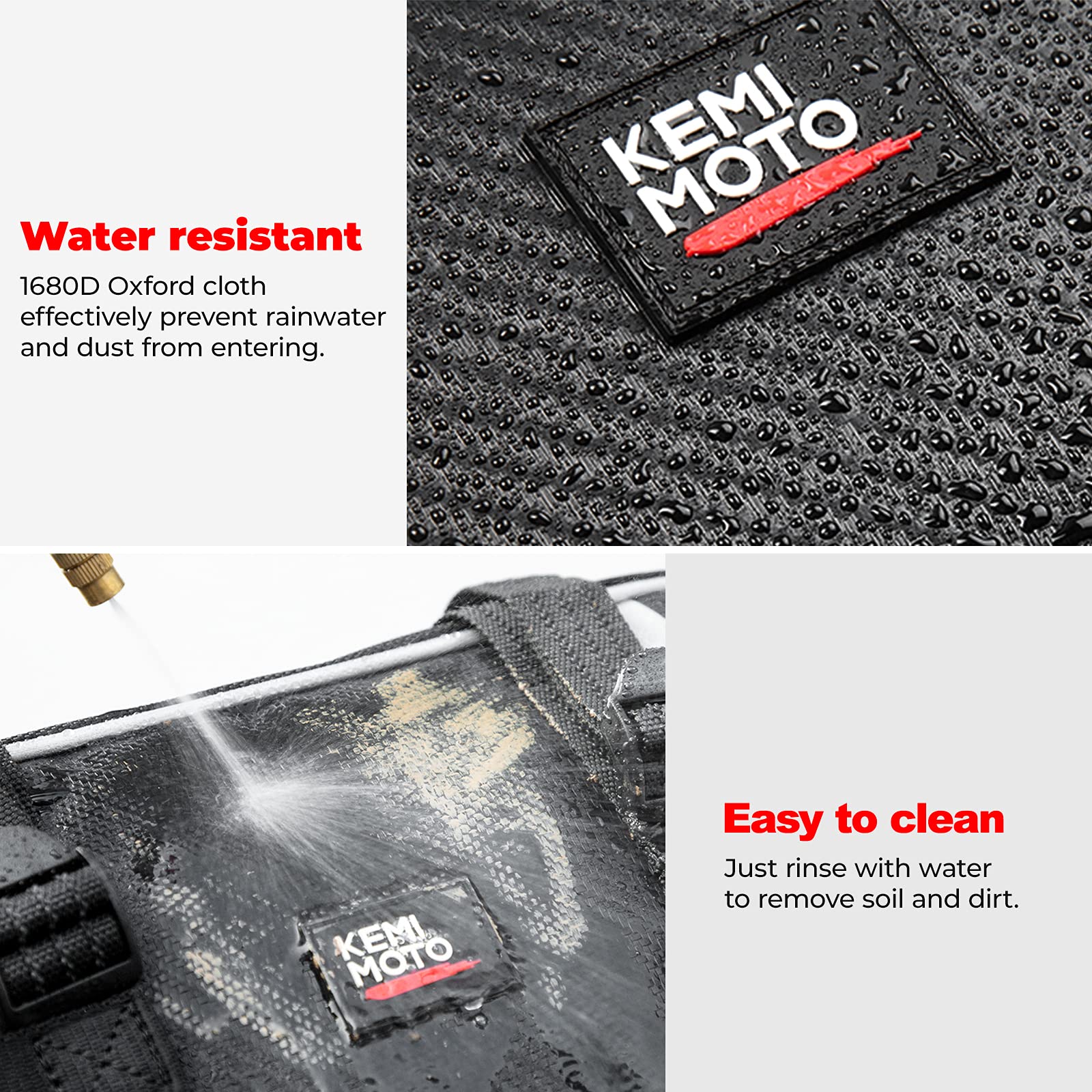 Foto 6 pulgar | Bolsa De Guardabarros Delantero Para Motocicleta Kemimoto De 1,5 L Con Bolsa Enrollable Para Herramientas - Vent