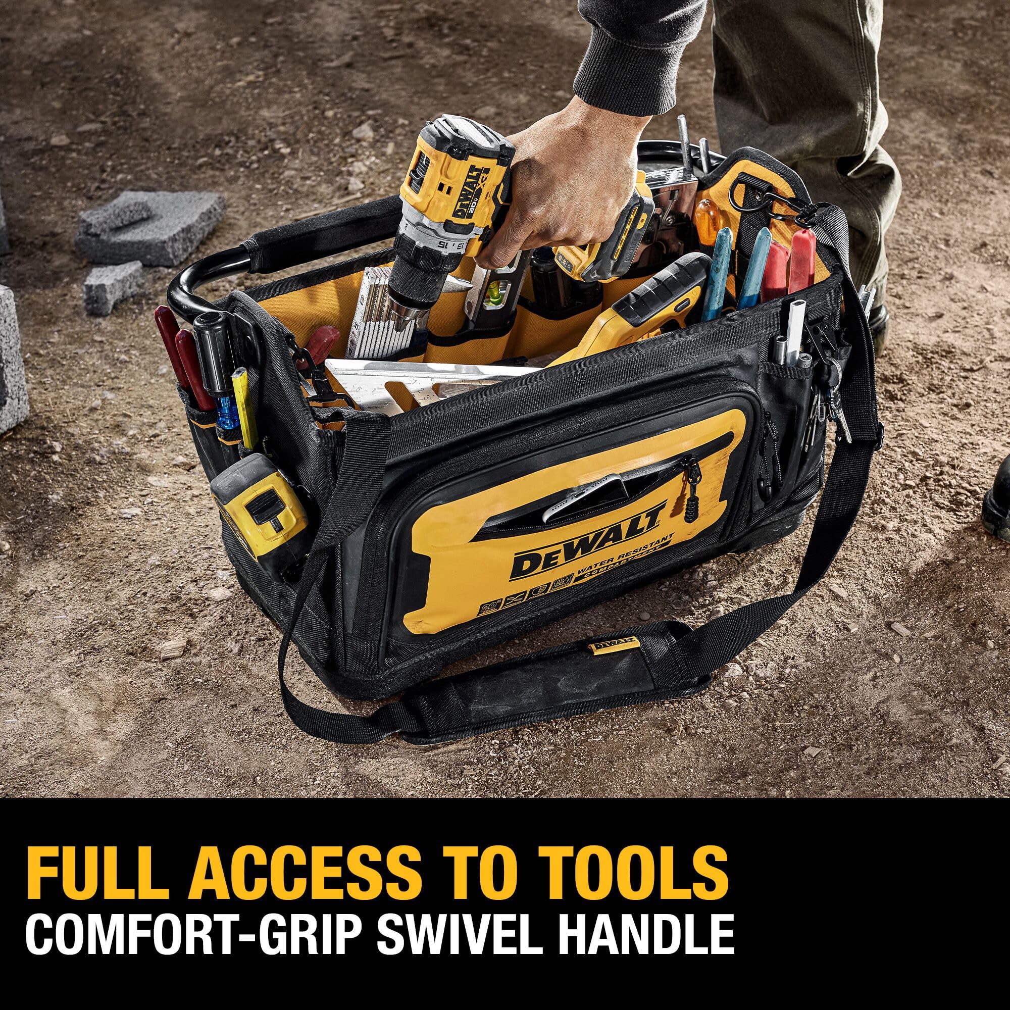 Foto 4 pulgar | Tool Tote Dewalt Dwst560106 Bolsa De Herramientas Con La Parte Superior Abierta, 20 X 10 Cm - Venta Internacional.