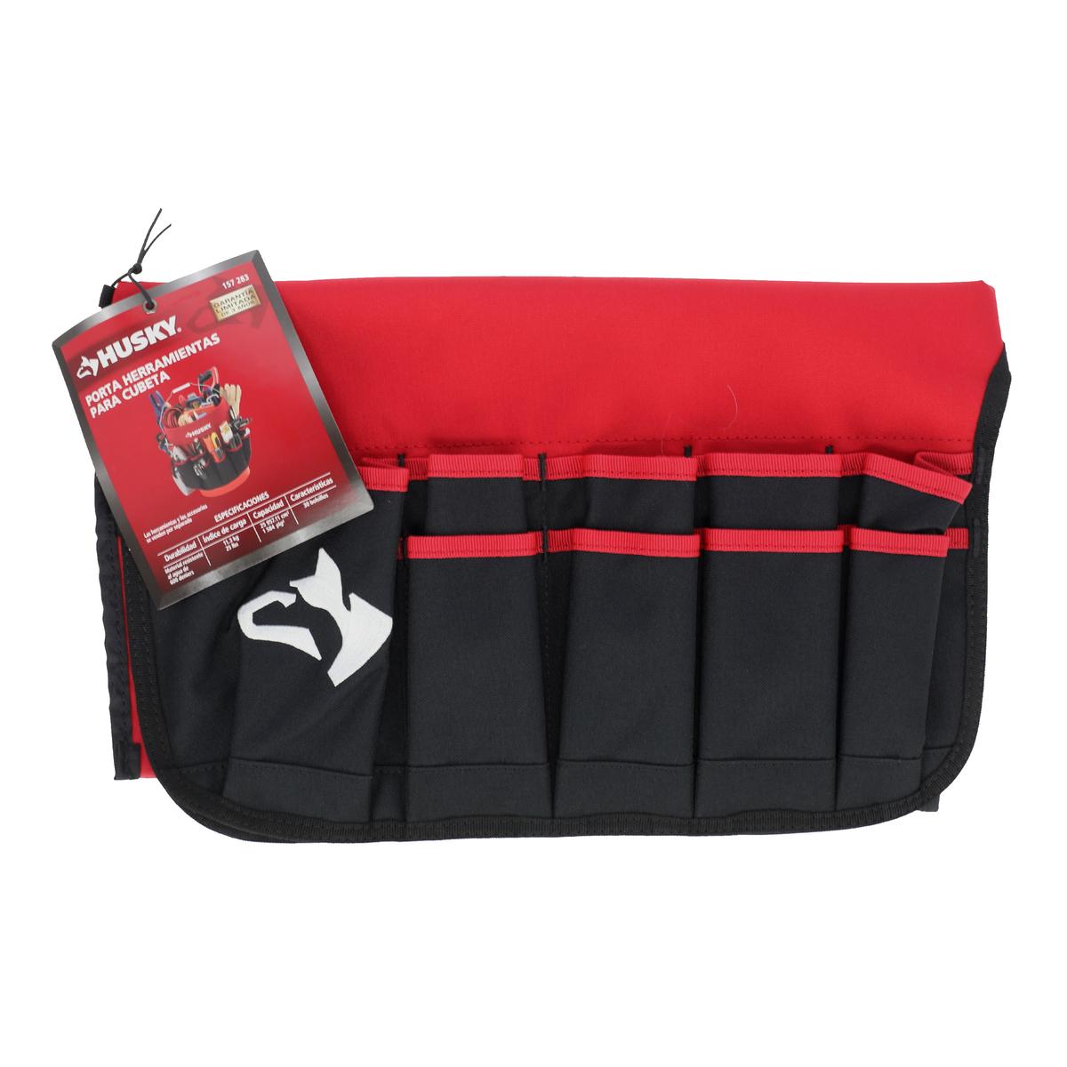Foto 4 pulgar | Porta Herramientas Para Cubeta Husky 30 Bolsillos