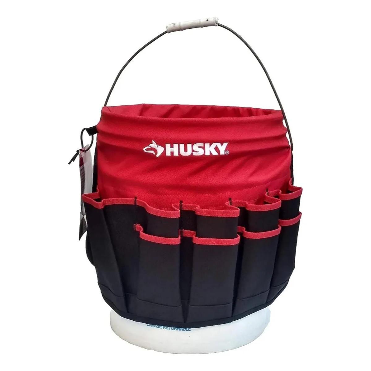 Foto 7 pulgar | Porta Herramientas Para Cubeta Husky 30 Bolsillos