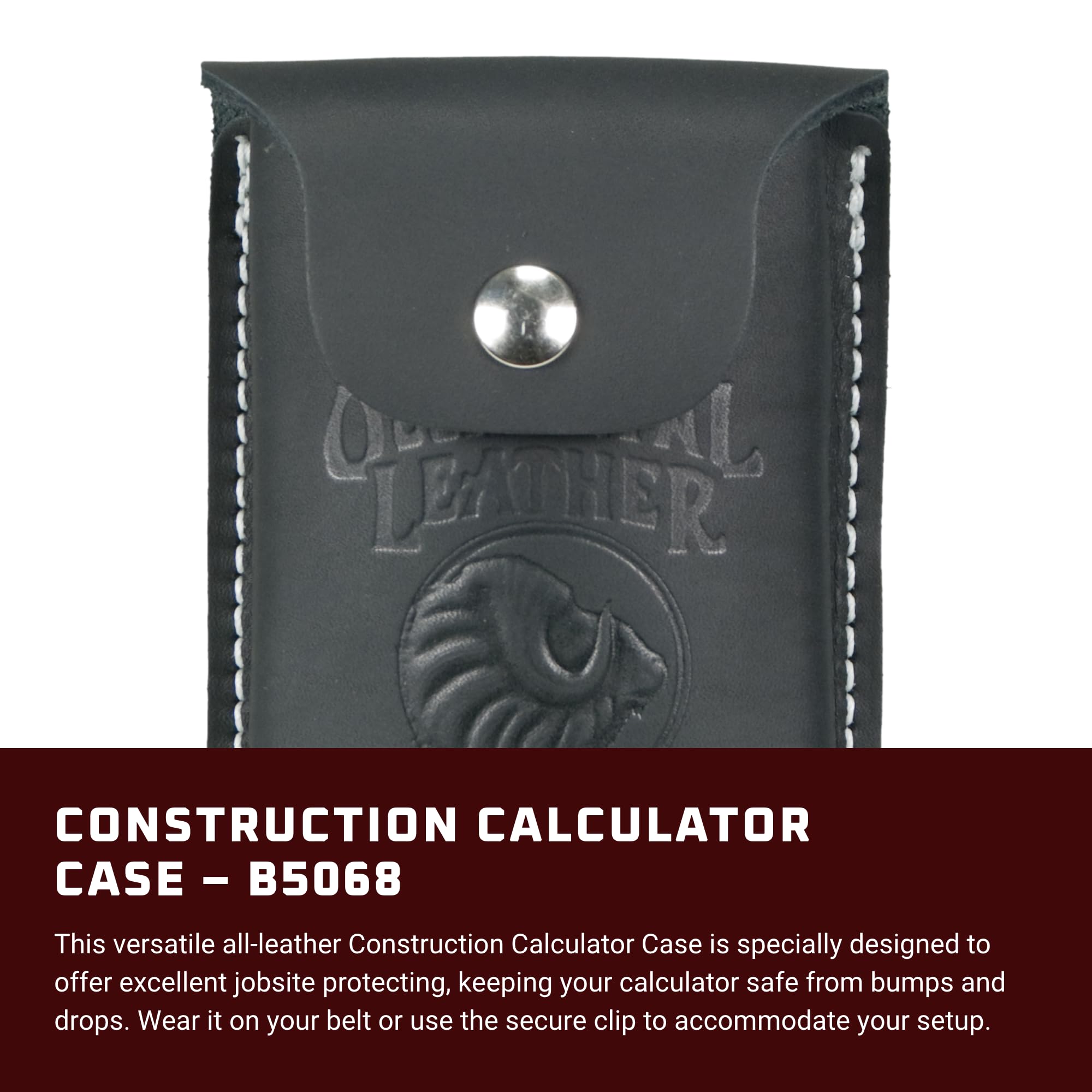 Foto 2 | Funda Para Calculadora De Construcción Occidental Leather Black - Venta Internacional.