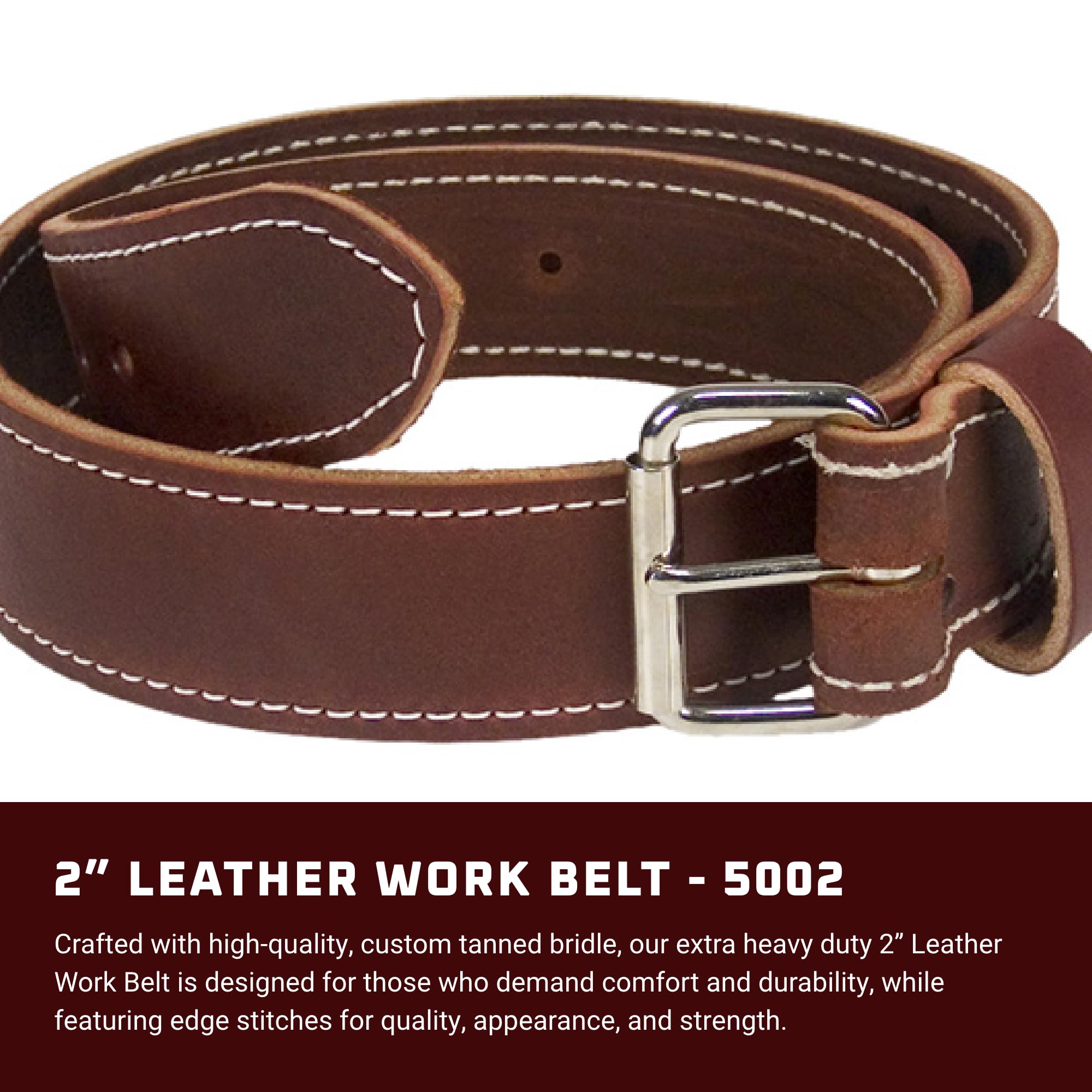 Foto 2 | Cinturón De Trabajo De Piel Occidental Leather Oxyred Large - Venta Internacional.