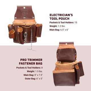 Foto 4 | Set De Electricista Occidental Leather Pro Small Con 23 Bolsillos - Venta Internacional.