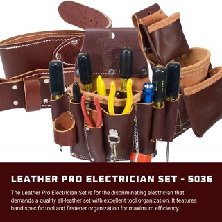 Foto 2 | Set De Electricista Occidental Leather Pro Xxl Con 23 Bolsillos - Venta Internacional.