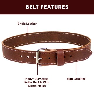 Foto 3 | Cinturón De Trabajo Occidental Leather 2 Oxyred Bridle Leather Xxl - Venta Internacional.