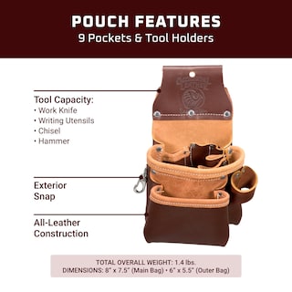 Foto 3 | Bolsa Para Herramientas Occidental Leather Pro Trimmer Con 9 Bolsillos Y Soportes - Venta Internacional.