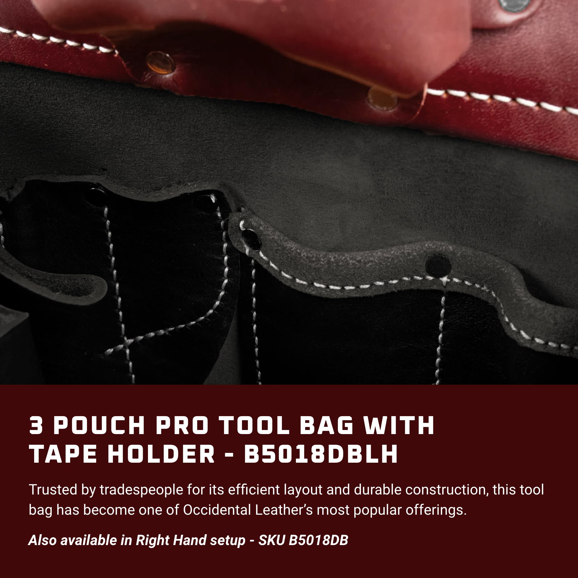 Foto 3 pulgar | Bolsa Para Herramientas Occidental Leather 3 Pouch Pro Con Soporte Para Cinta Adhesiva Negra - Venta Internacional.