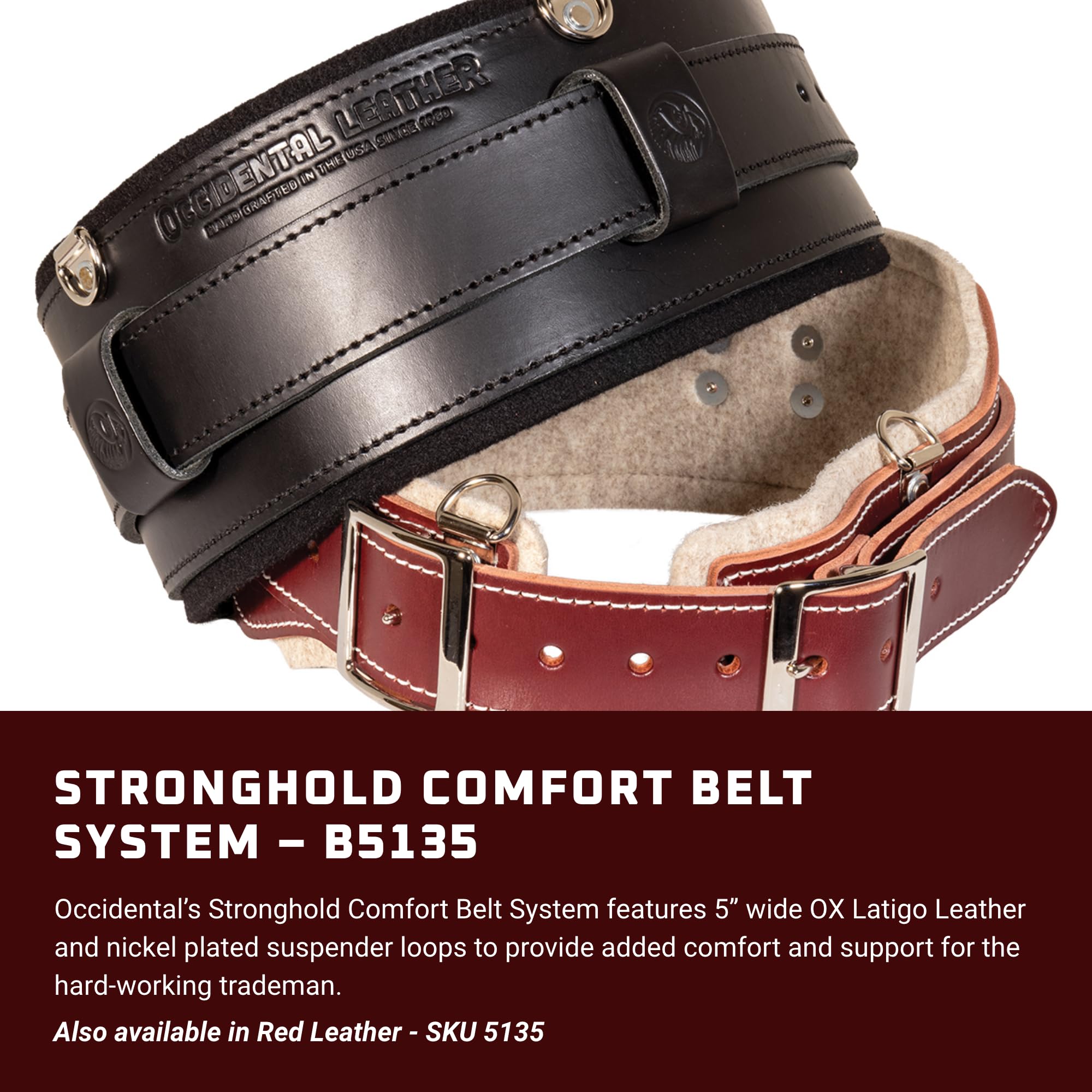Foto 3 pulgar | Sistema De Cinturón Comfort Occidental Leather Stronghold Black Large - Venta Internacional.