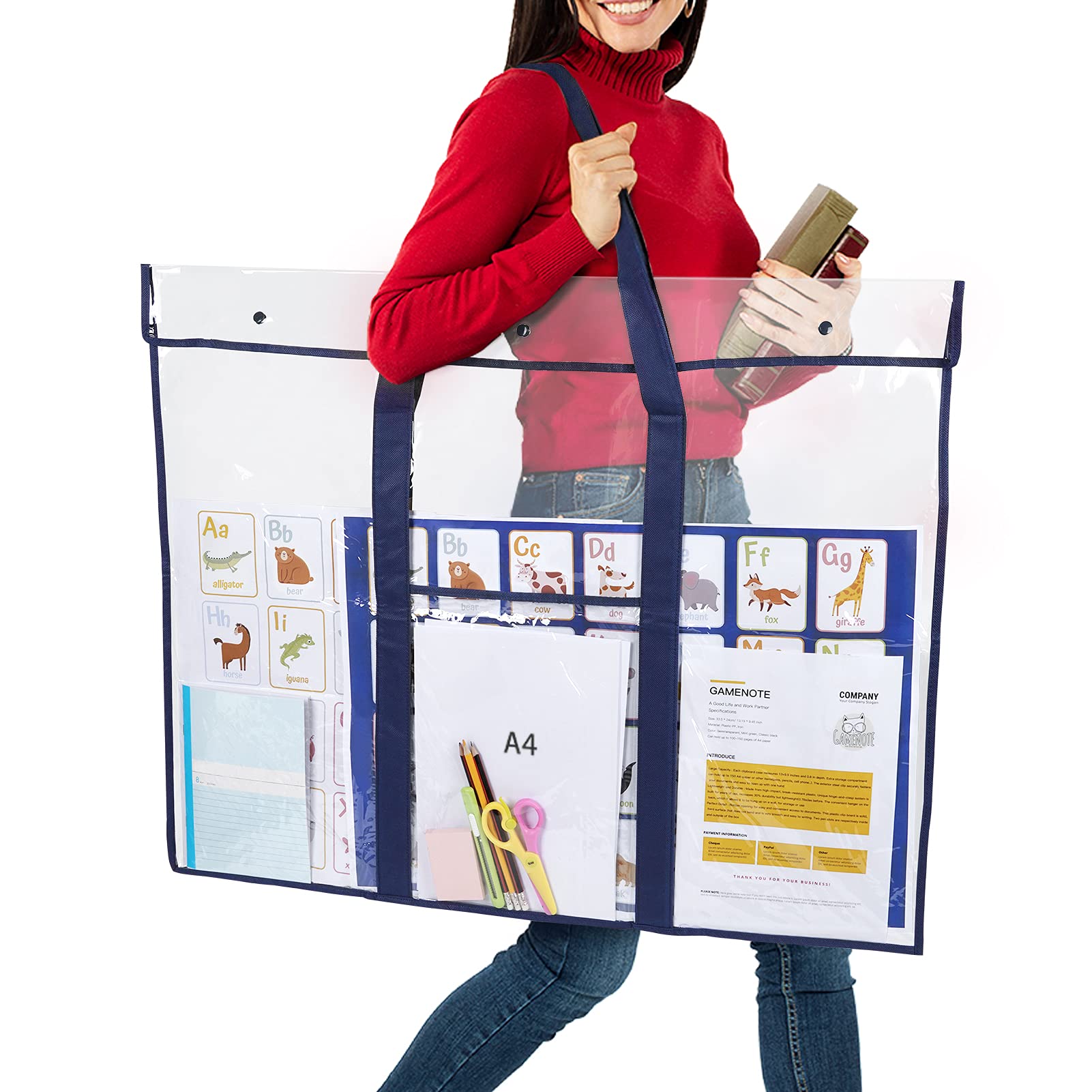 Foto 3 pulgar | Bolsa De Almacenamiento De Pósters Gamenote Grande De 80 X 64 Cm Con Bolsillo Adicional - Venta Internacional.