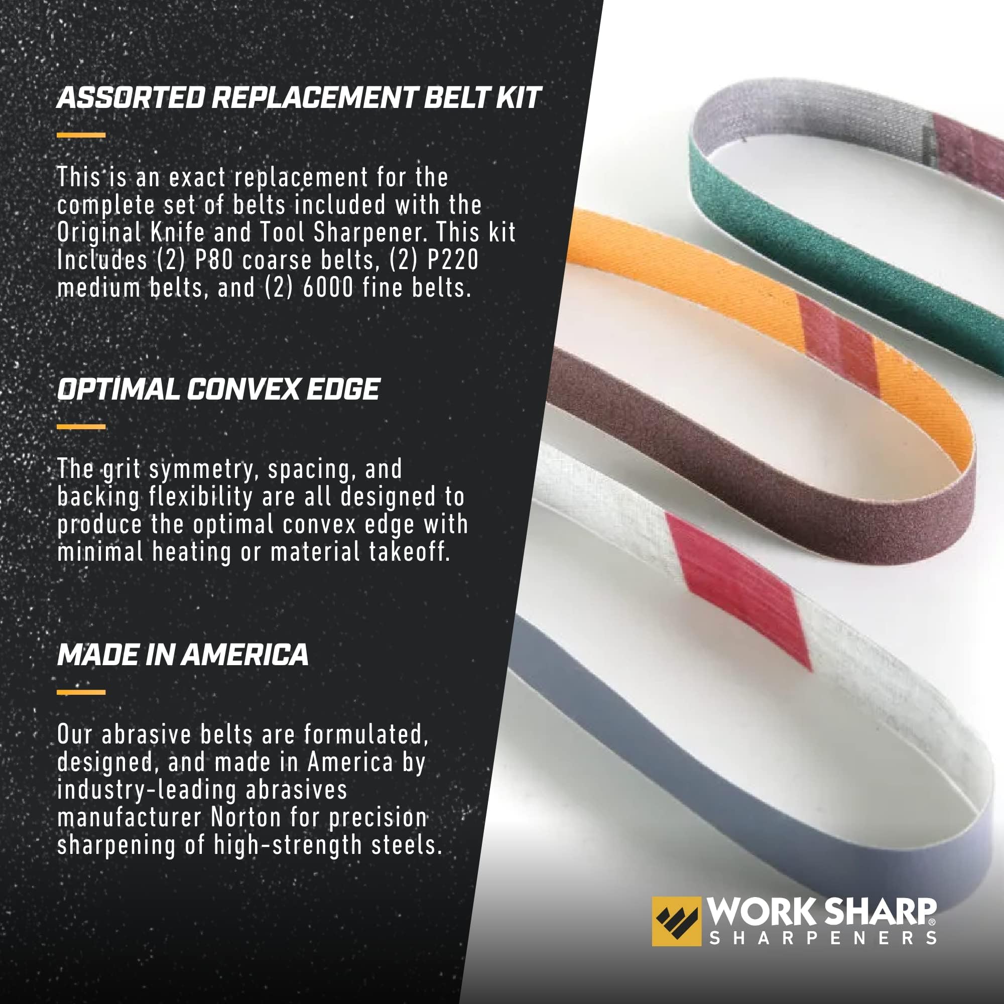 Foto 4 pulgar | Kit De Correas Abrasivas De Repuesto Para Modelos Work Sharp Kts (paquete De 6) - Venta Internacional.