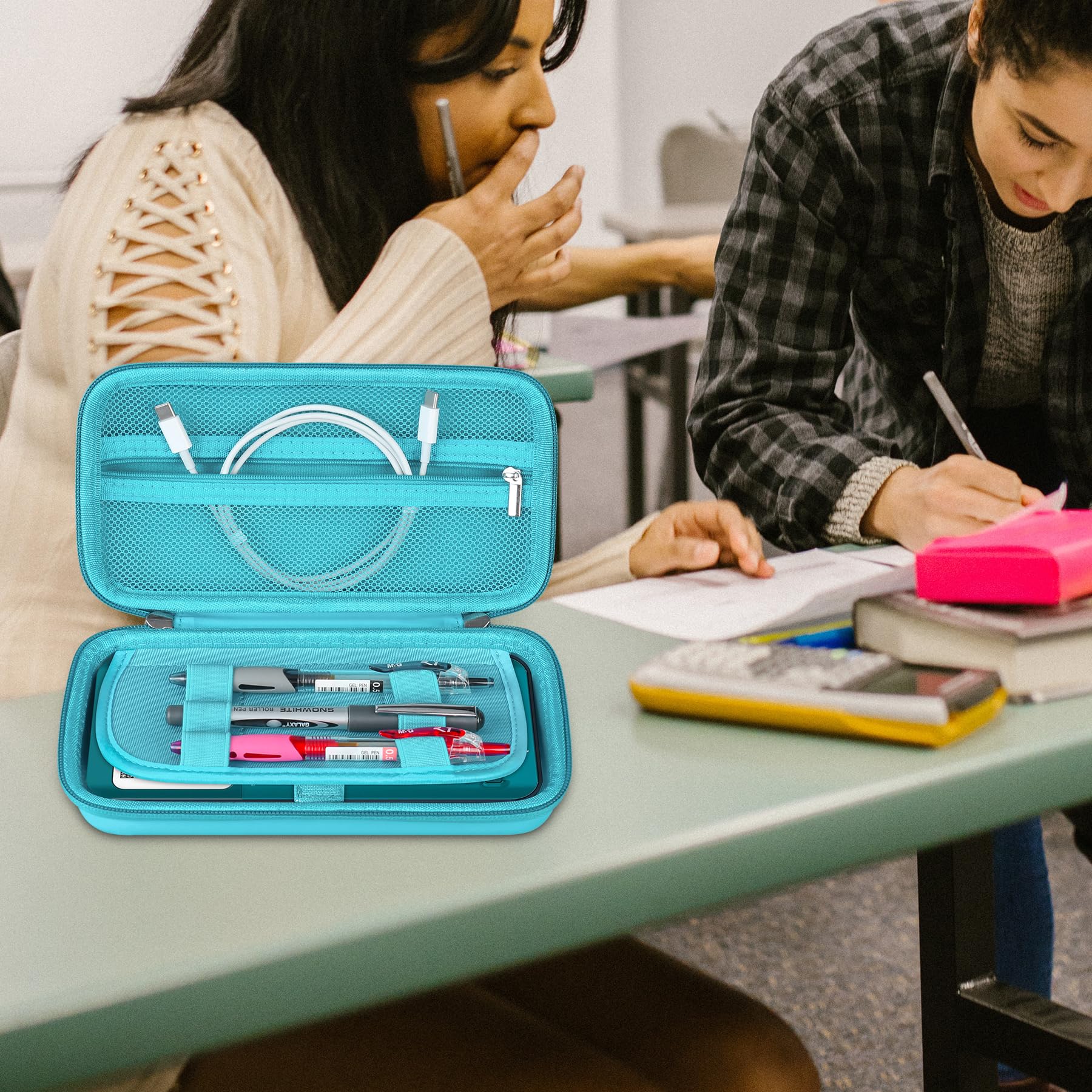 Foto 7 | Funda Rígida Bovke Para Texas Instruments Ti-84 Plus Ce  Color Turquesa - Venta Internacional.
