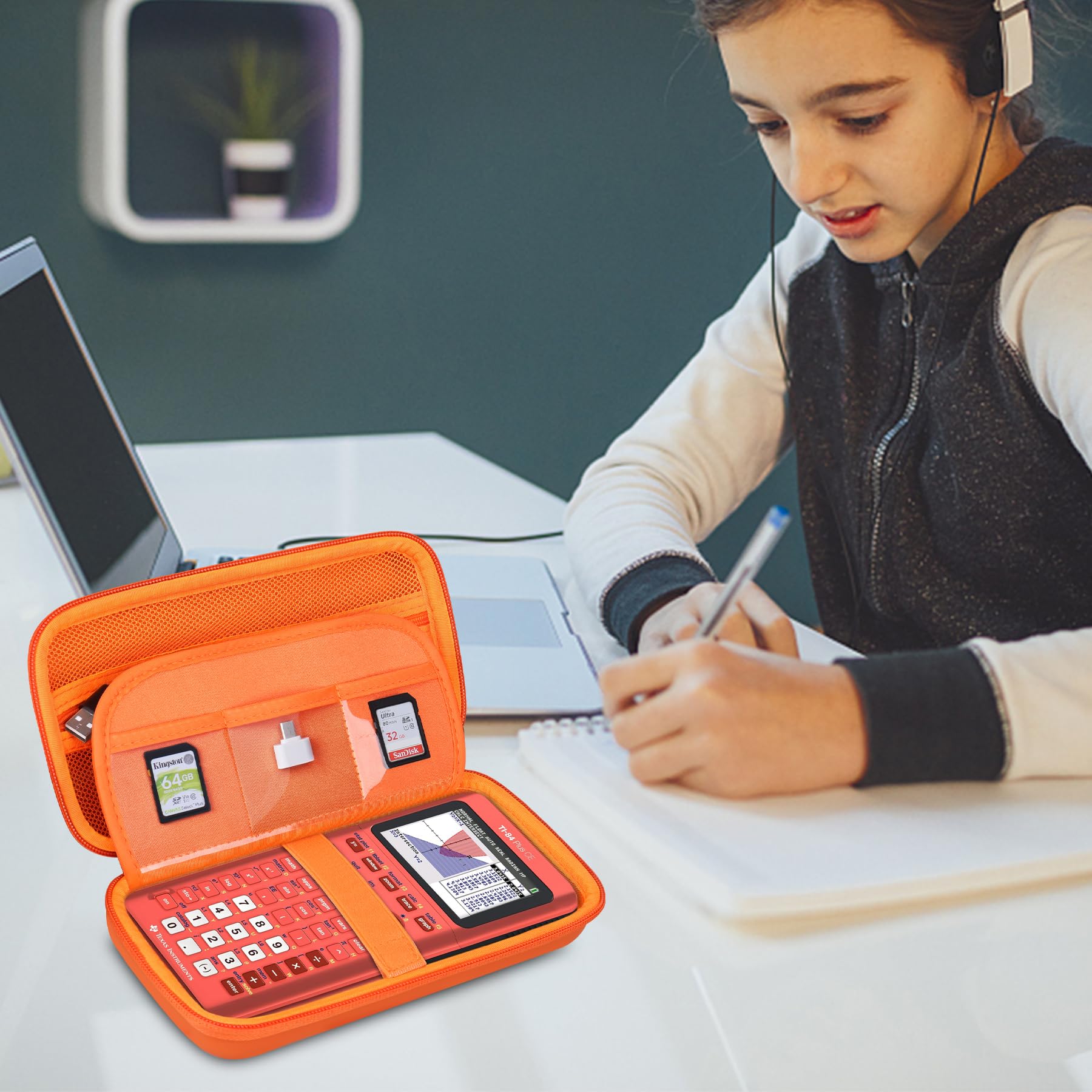Foto 8 pulgar | Funda Rígida Bovke Para Texas Instruments Ti-84 Plus Ce  Color Naranja - Venta Internacional.