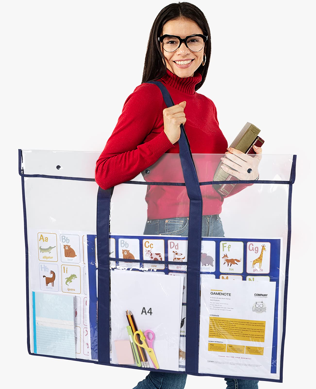 Foto 2 | Bolsa De Almacenamiento De Pósters Gamenote Grande De 80 X 64 Cm Con Bolsillo Adicional - Venta Internacional.