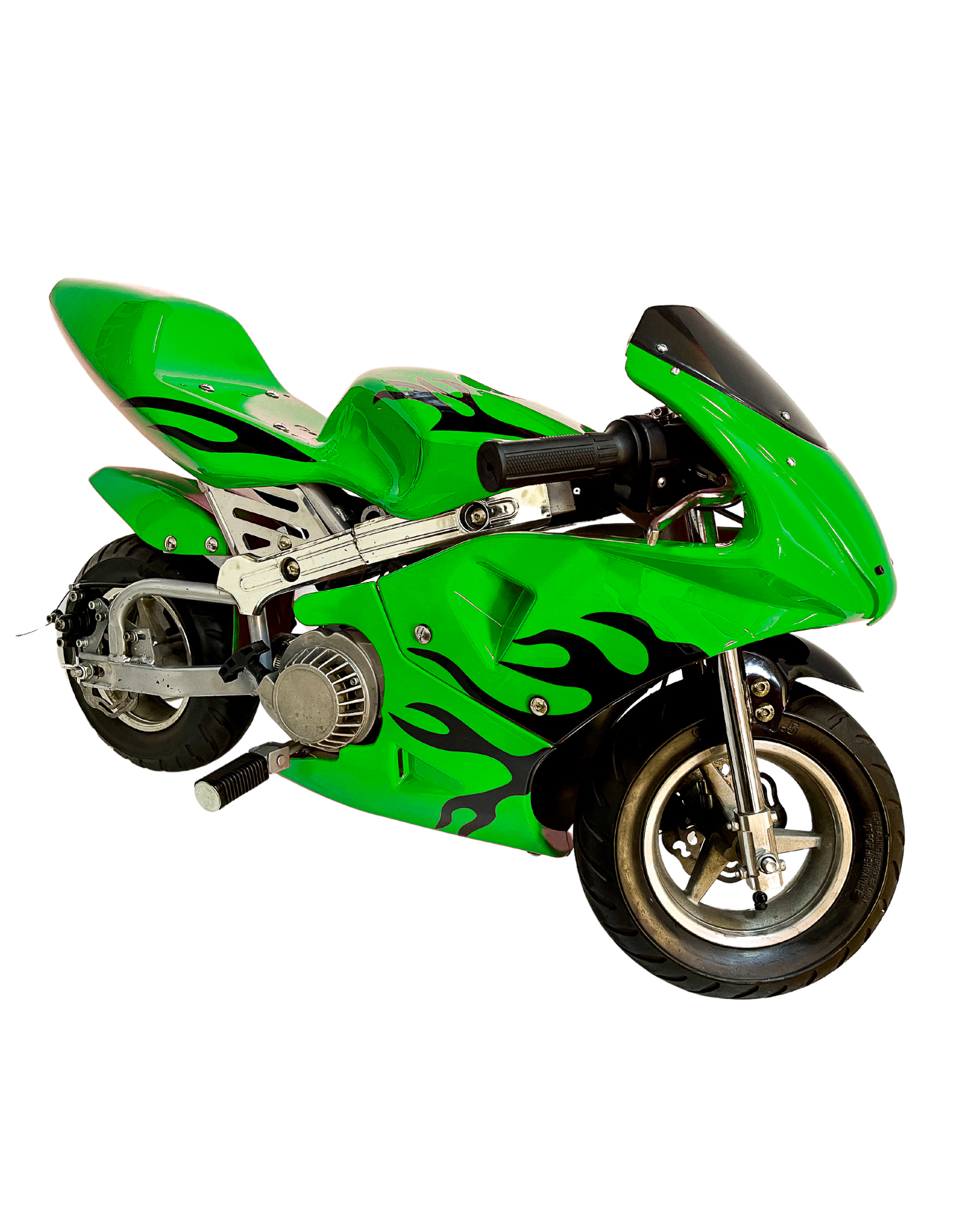 Mini Moto Pb04 Pista Pocket Bike Premium Shahoma color Verde Motor 49cc