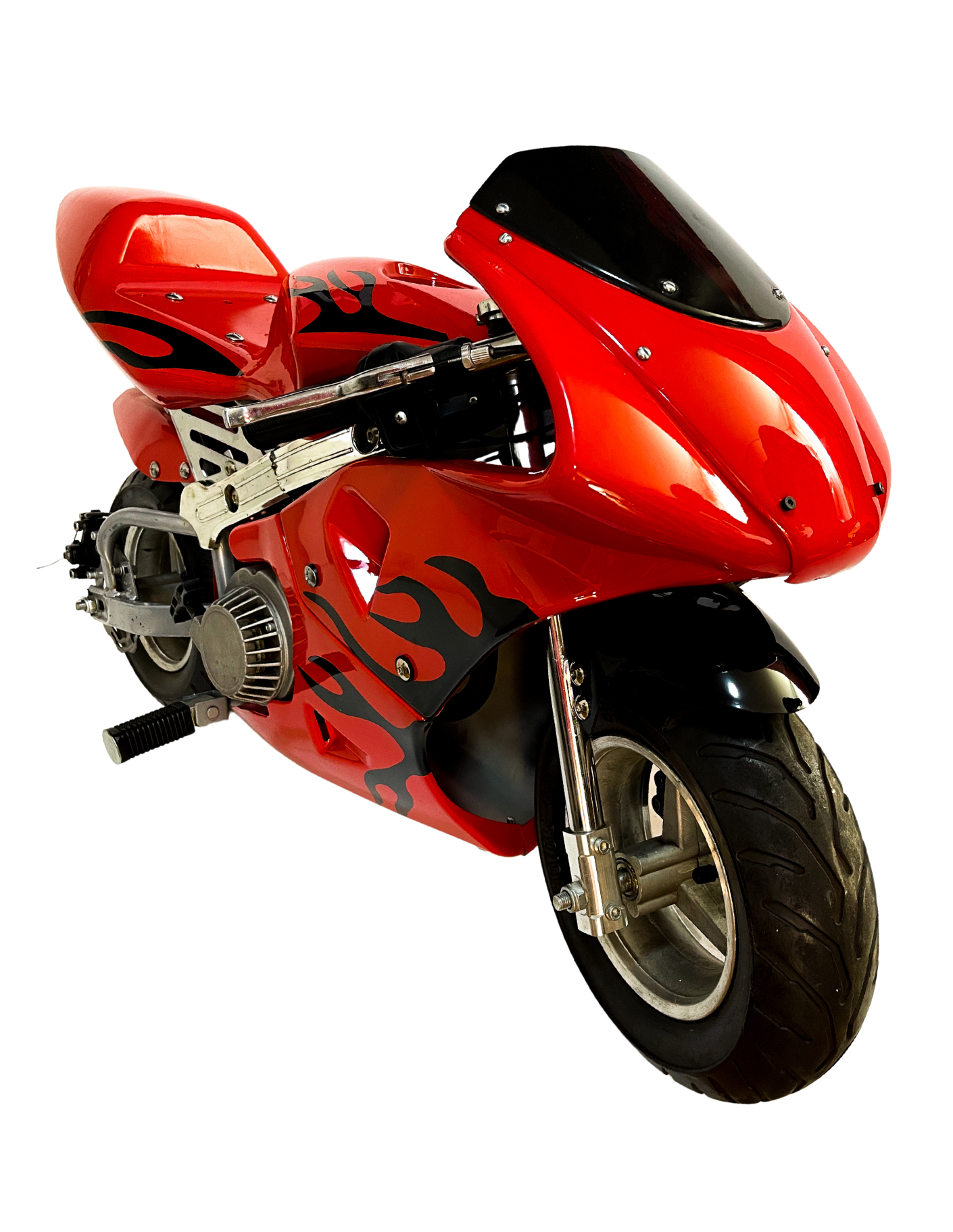 Foto 3 pulgar | Mini Moto Montable para Niños Shahoma Premium Roja Motor 49cc