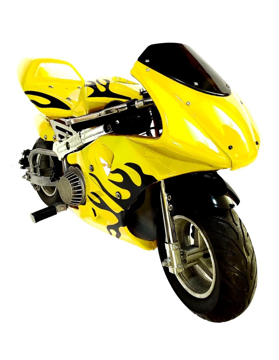 Minimoto Shahoma PB04 49CC 2023 color Amarillo