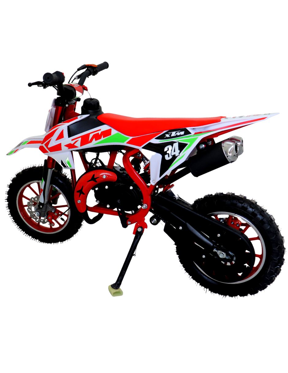 Foto 2 pulgar | Mini moto Premium Motocross XTM Shahoma México NTS01 color Rojo Motor 49CC Off Road