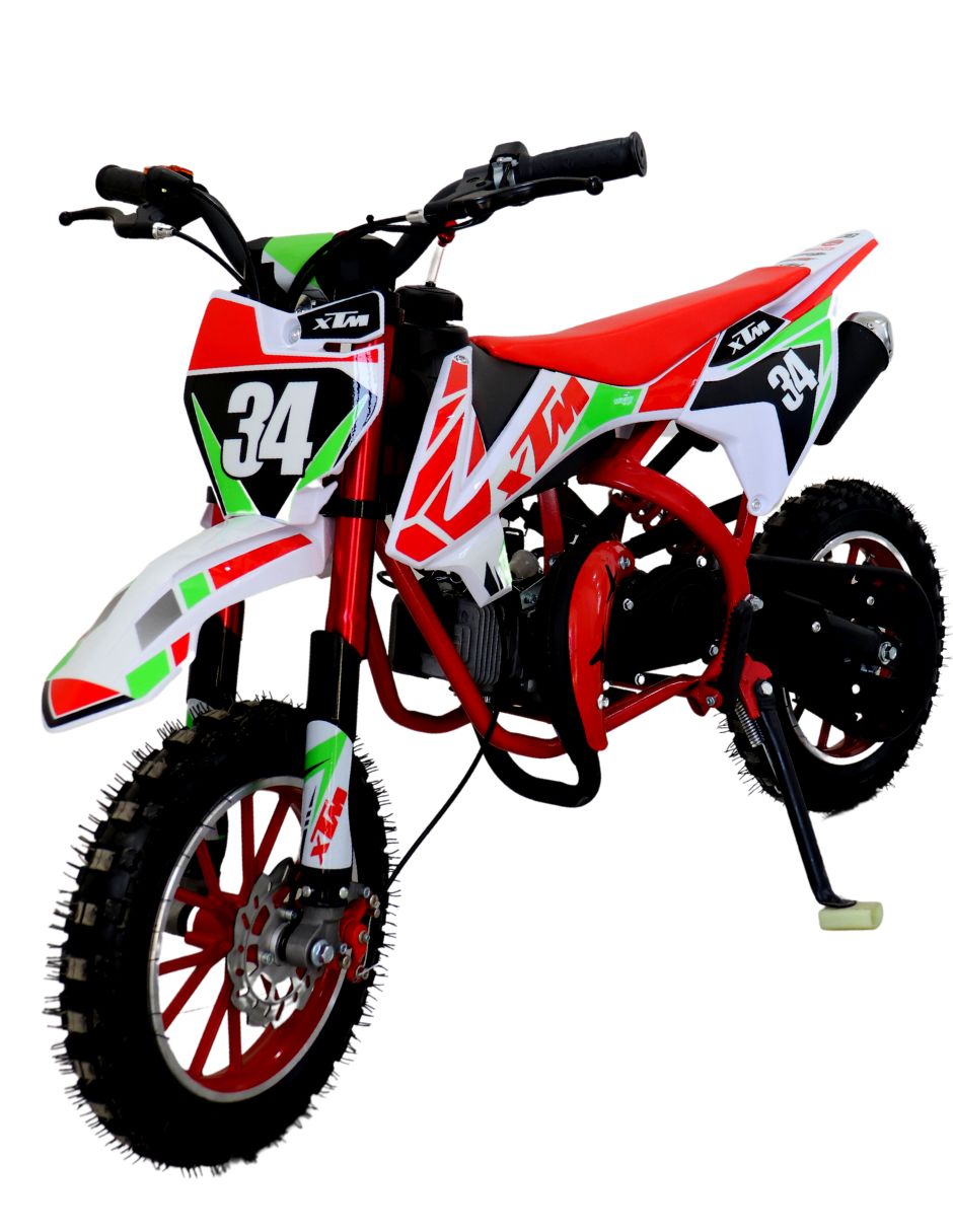 Foto 3 pulgar | Mini moto Premium Motocross XTM Shahoma México NTS01 color Rojo Motor 49CC Off Road