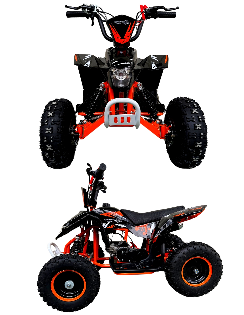 Foto 3 pulgar | Minimoto Cuatrimoto Atv05 color Naranja Motor 49cc Off Road Shahoma