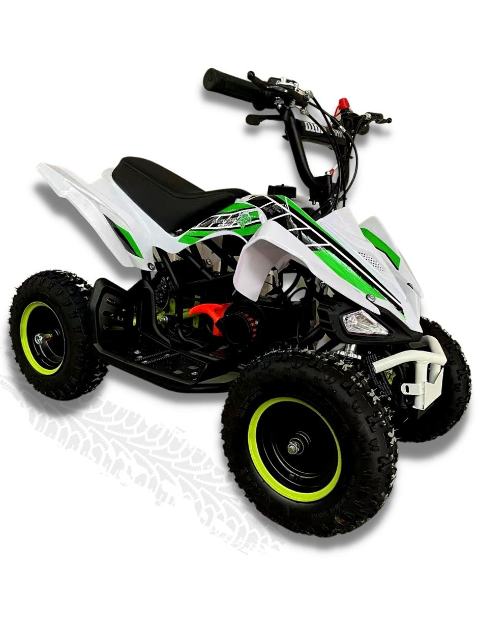 Mini Cuatrimoto Atv03 Verde Motor 49cc Encendido Electrico $13,999