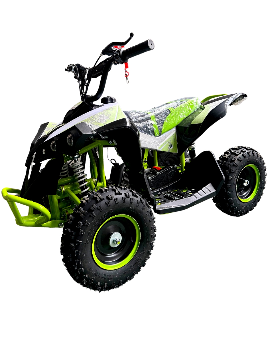 Foto 5 pulgar | Mini Cuatrimoto Atv07 Verde Con Negro Motor 49cc Encendido Electrico