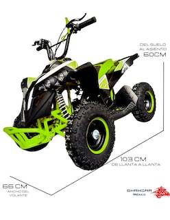 Foto 5 | Mini Cuatrimoto Atv07 Verde Con Negro Motor 49cc Encendido Electrico