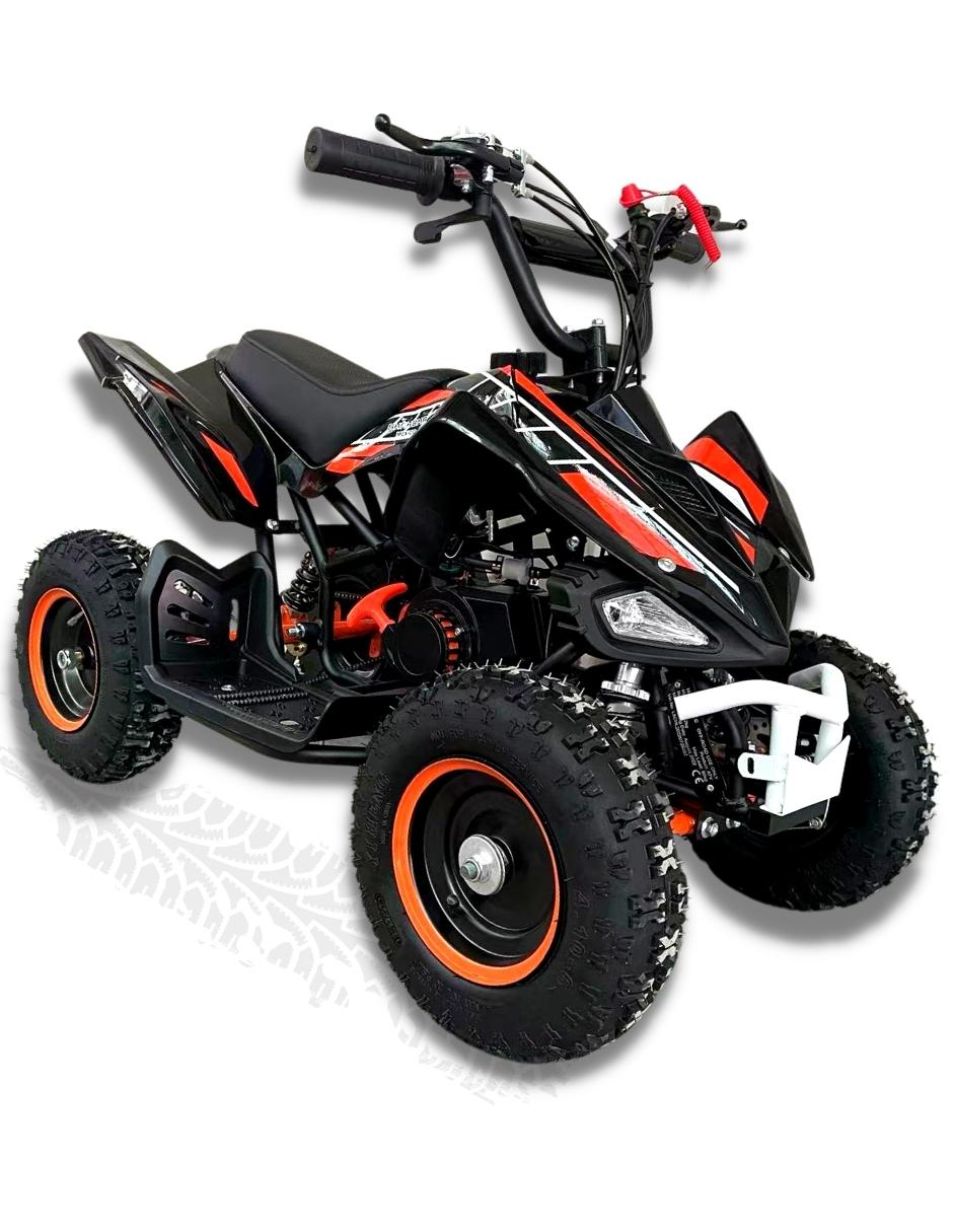 Mini Cuatrimoto Atv03 Naranja Motor 49cc Encendido Electrico