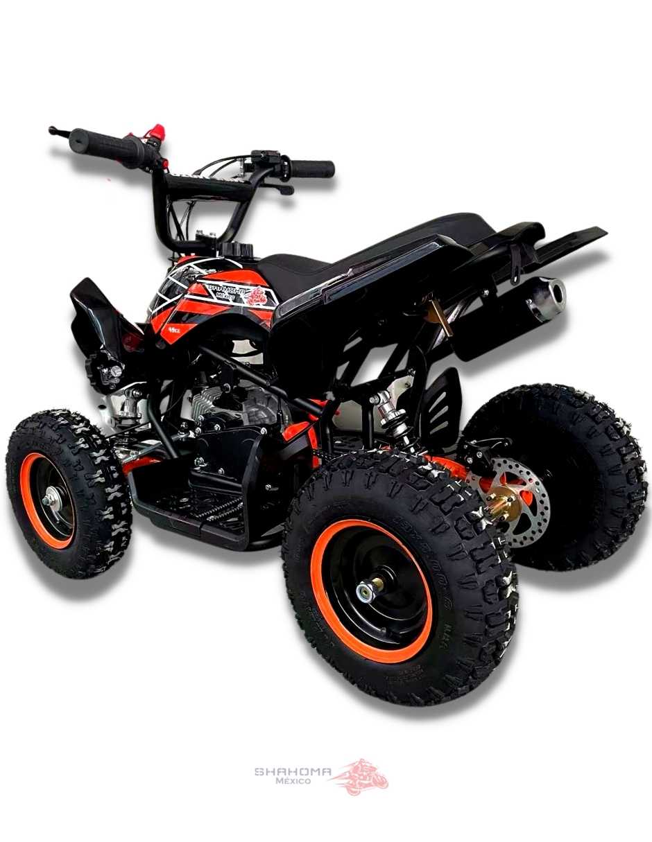 Foto 5 pulgar | Mini Cuatrimoto Atv03 Naranja Motor 49cc Encendido Electrico