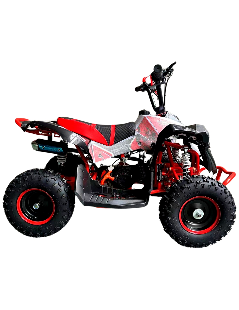Foto 3 | Mini Cuatrimoto Atv07 Rojo Con Negro Motor 49cc Encendido Electrico