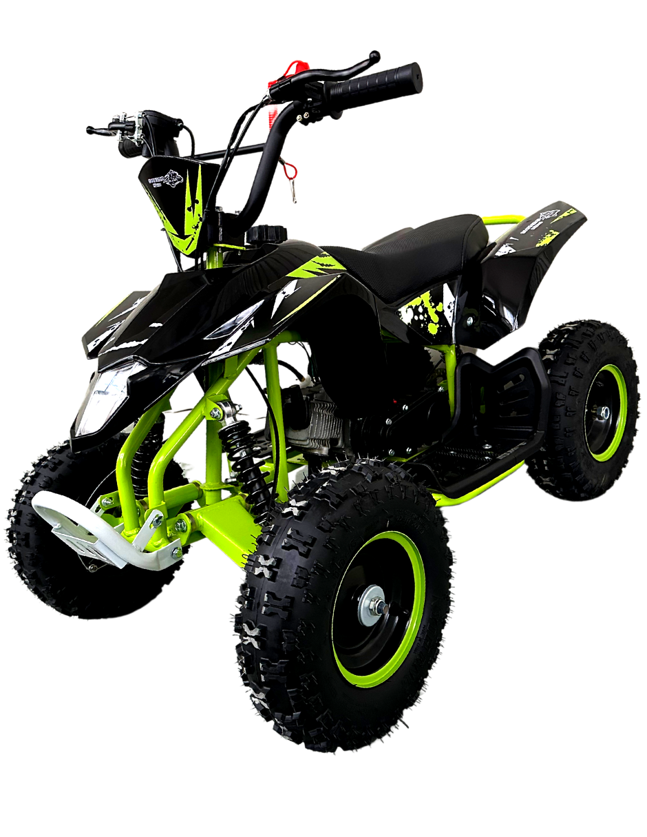 Mini Cuatrimoto Atv05 Verde Motor 49cc Encendido Electrico