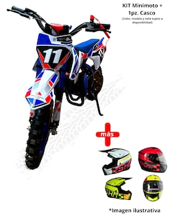 Foto 1 | Mini Moto Shahoma Nts01 Se Premium 49cc Azul + Casco Infantil Shahoma