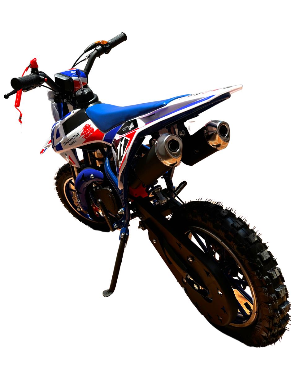 Foto 4 pulgar | Mini Moto Shahoma Nts01 Se Premium 49cc Azul + Casco Infantil Shahoma