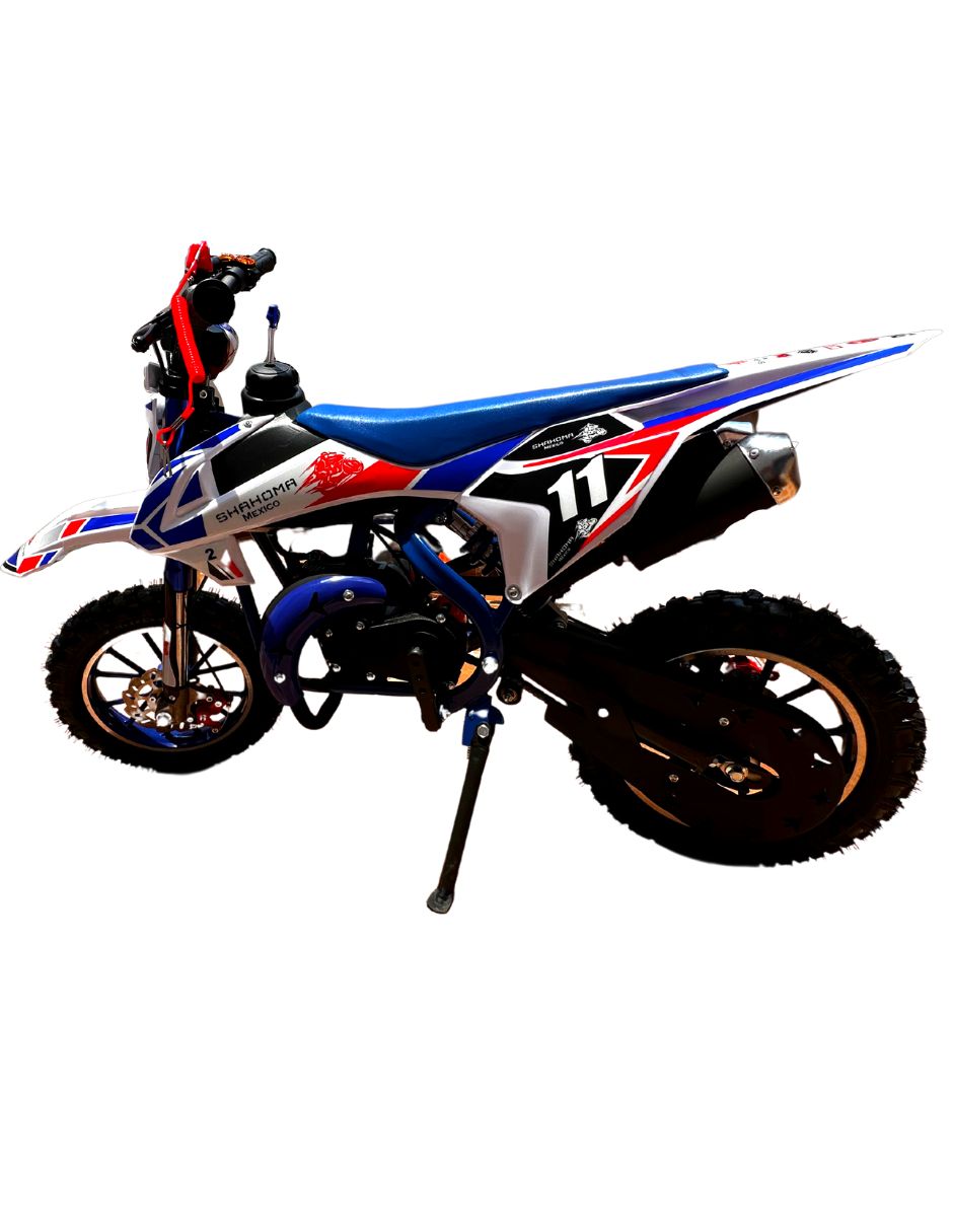 Foto 5 pulgar | Mini Moto Shahoma Nts01 Se Premium 49cc Azul + Casco Infantil Shahoma