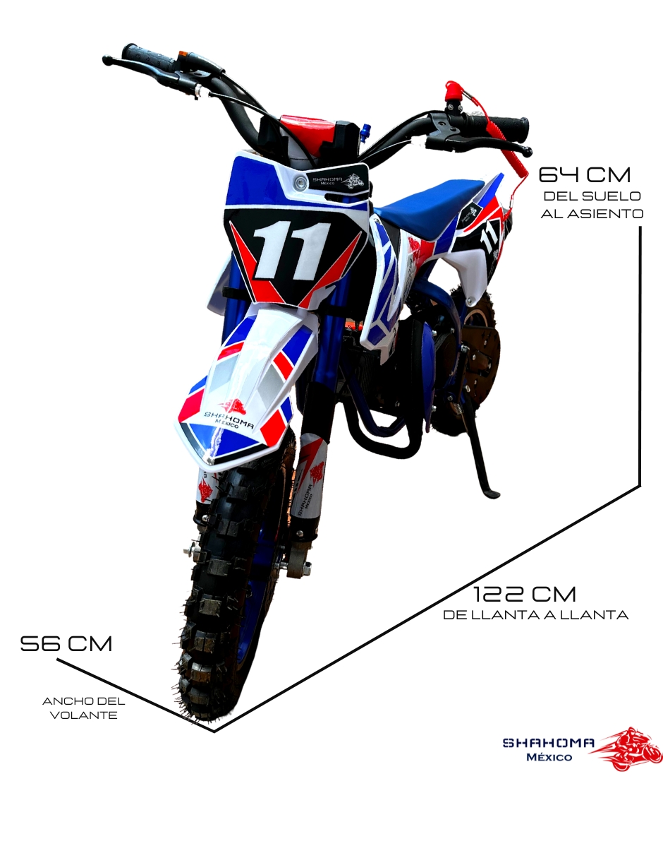Foto 6 pulgar | Mini Moto Shahoma Nts01 Se Premium 49cc Azul + Casco Infantil Shahoma