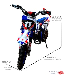 Foto 5 | Mini Moto Shahoma Nts01 Se Premium 49cc Azul + Casco Infantil Shahoma