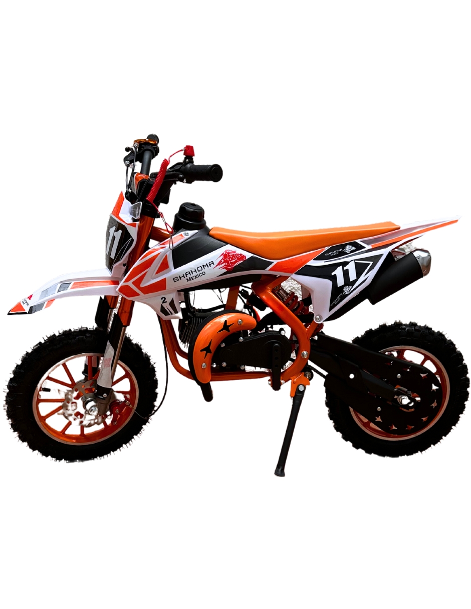 Foto 4 pulgar | Mini Moto Shahoma Nts01 Se Premium 49cc Naranja + Casco Infantil Shahoma