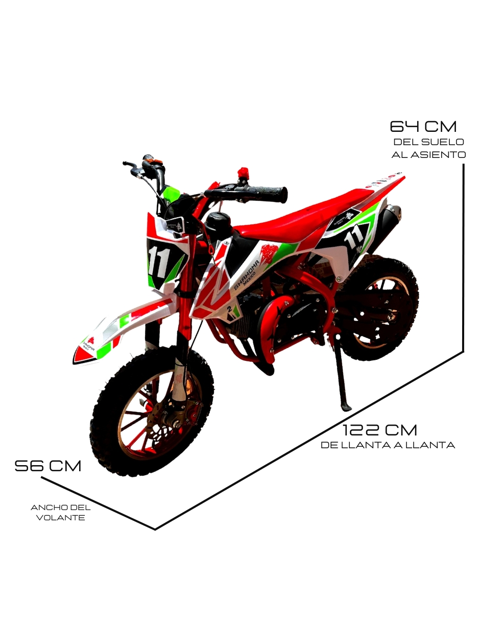 Foto 6 pulgar | Mini Moto Shahoma NTS01 SE Premium 49cc Roja + Casco Infantil Shahoma