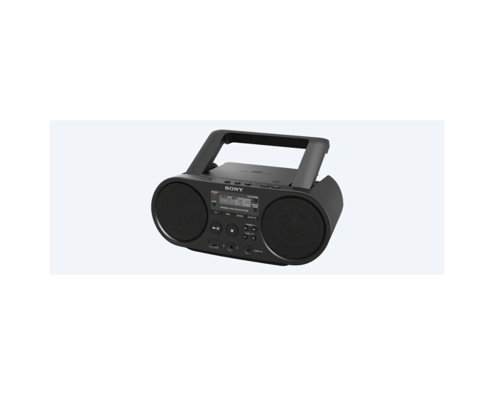 Foto 2 | Radiograbadora Sony ZS-pPS50cp color Negro con MP3 y CD