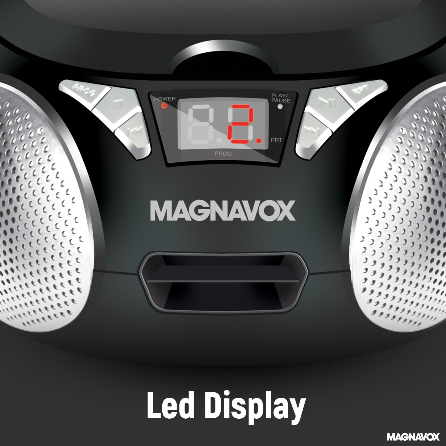 Foto 8 pulgar | Cd Boombox Magnavox Md6924 Portátil Con Carga Superior Negra - Venta Internacional.