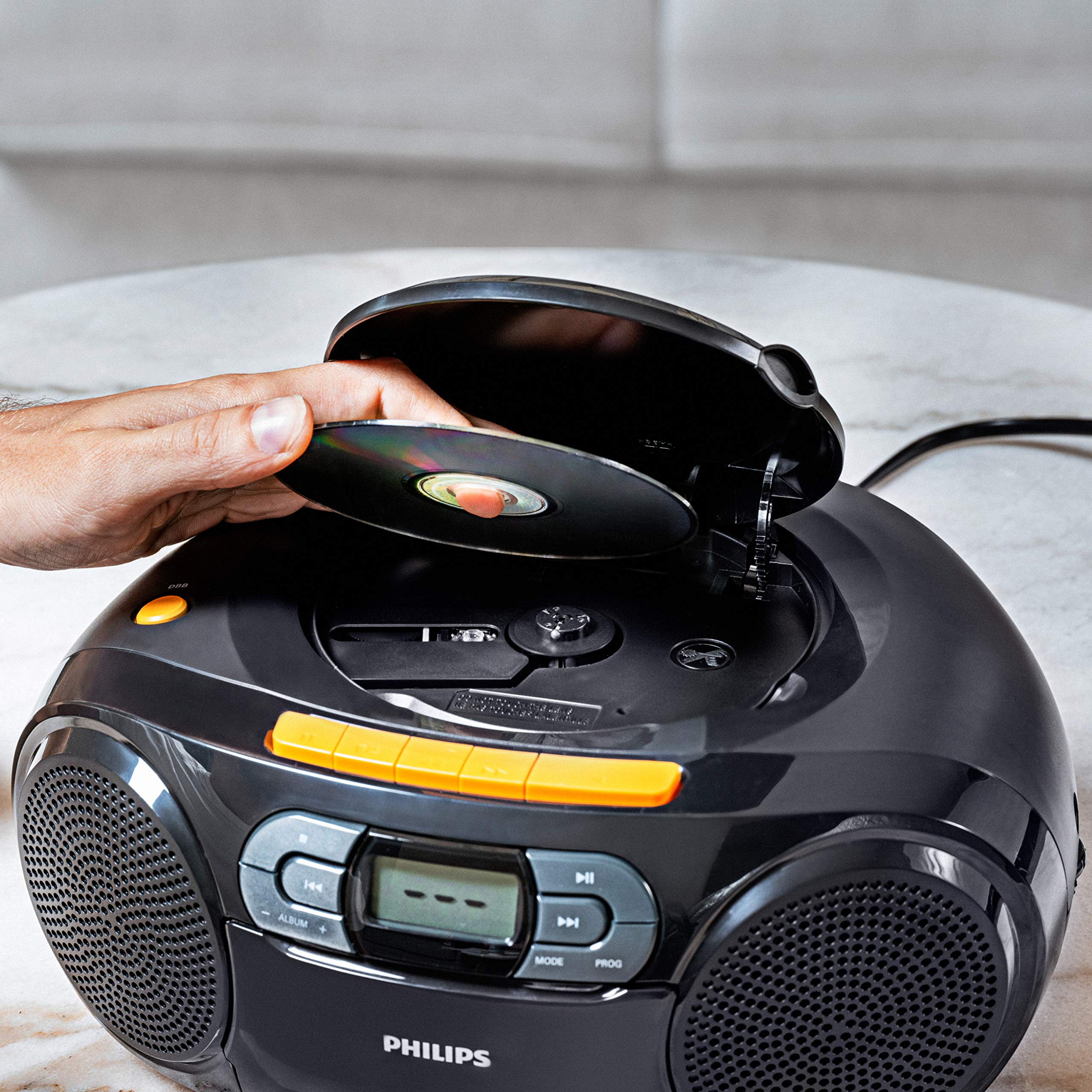 Foto 4 | Reproductor De Cd Portátil Boombox Philips Reproductor De Casetes Mp3 - Venta Internacional.