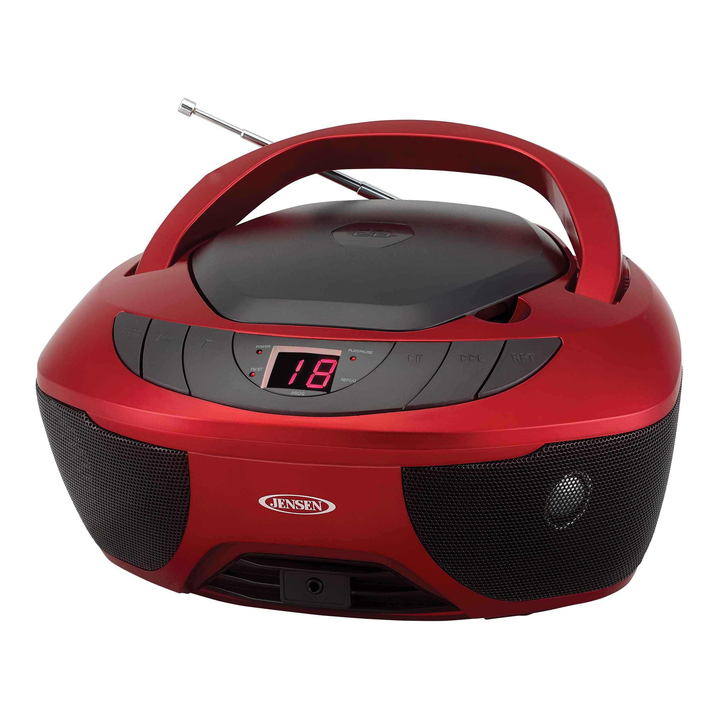 Foto 1 | Reproductor De Cd Portátil Estéreo Boombox Deportivo Jensen Cd-475r - Venta Internacional.