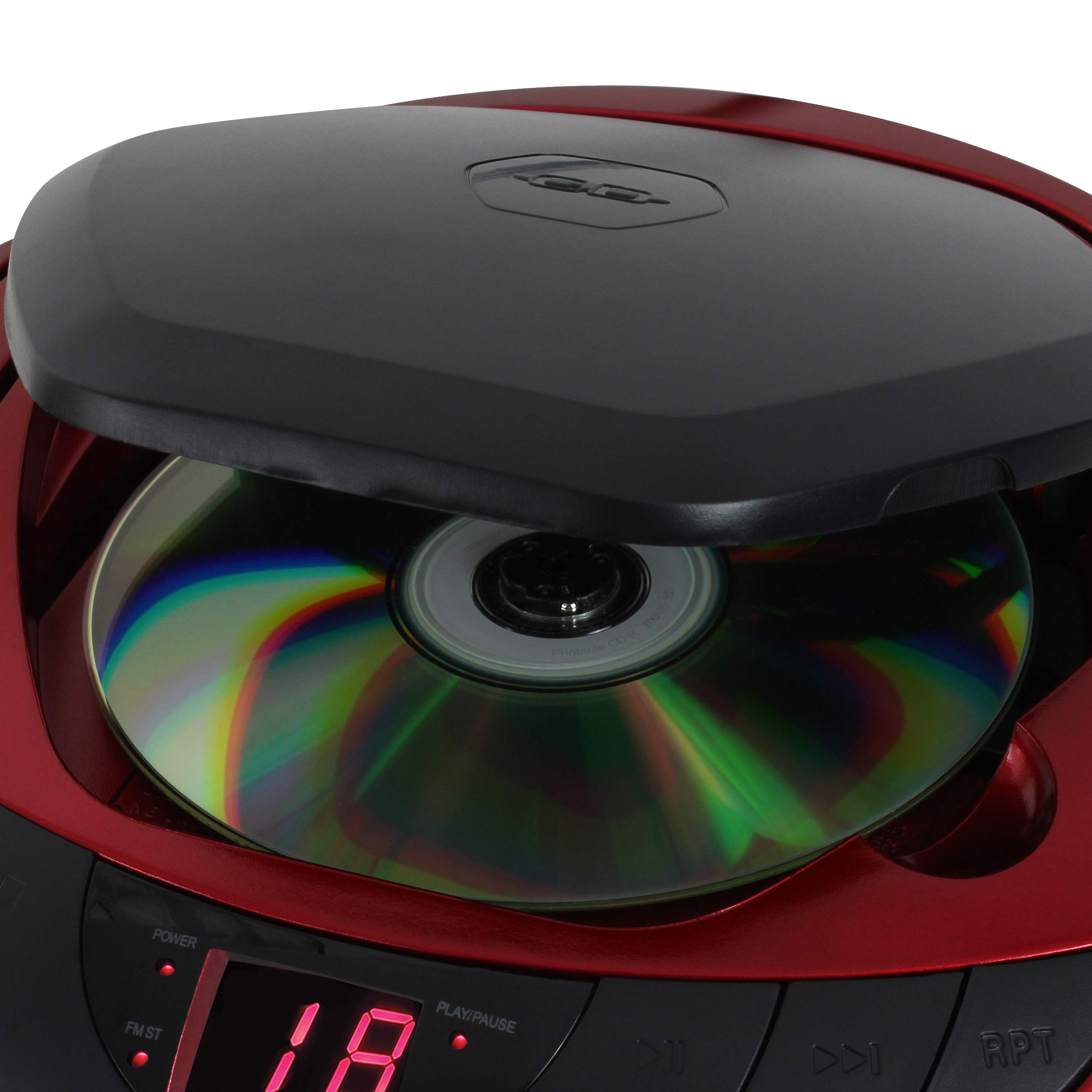 Foto 4 | Reproductor De Cd Portátil Estéreo Boombox Deportivo Jensen Cd-475r - Venta Internacional.