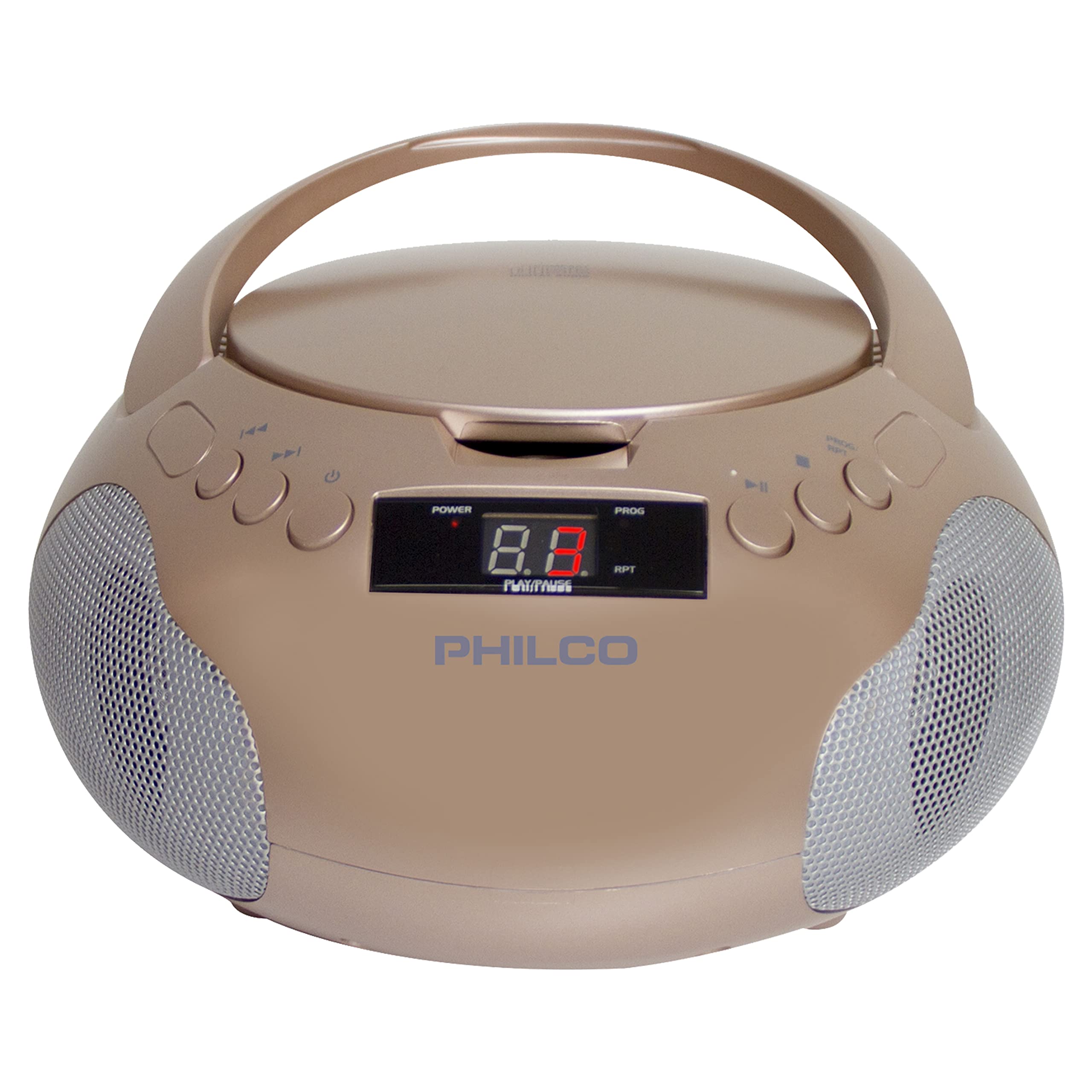 Foto 2 pulgar | Reproductor De Cd Portátil Boombox Philco Rose Gold Con Altavoces - Venta Internacional.
