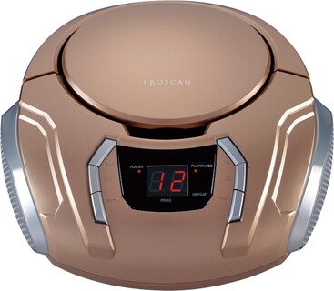 Foto 1 | Reproductor De Cd Portátil Sylvania Srcd261-b-champagne Con Radio Am/fm - Venta Internacional.
