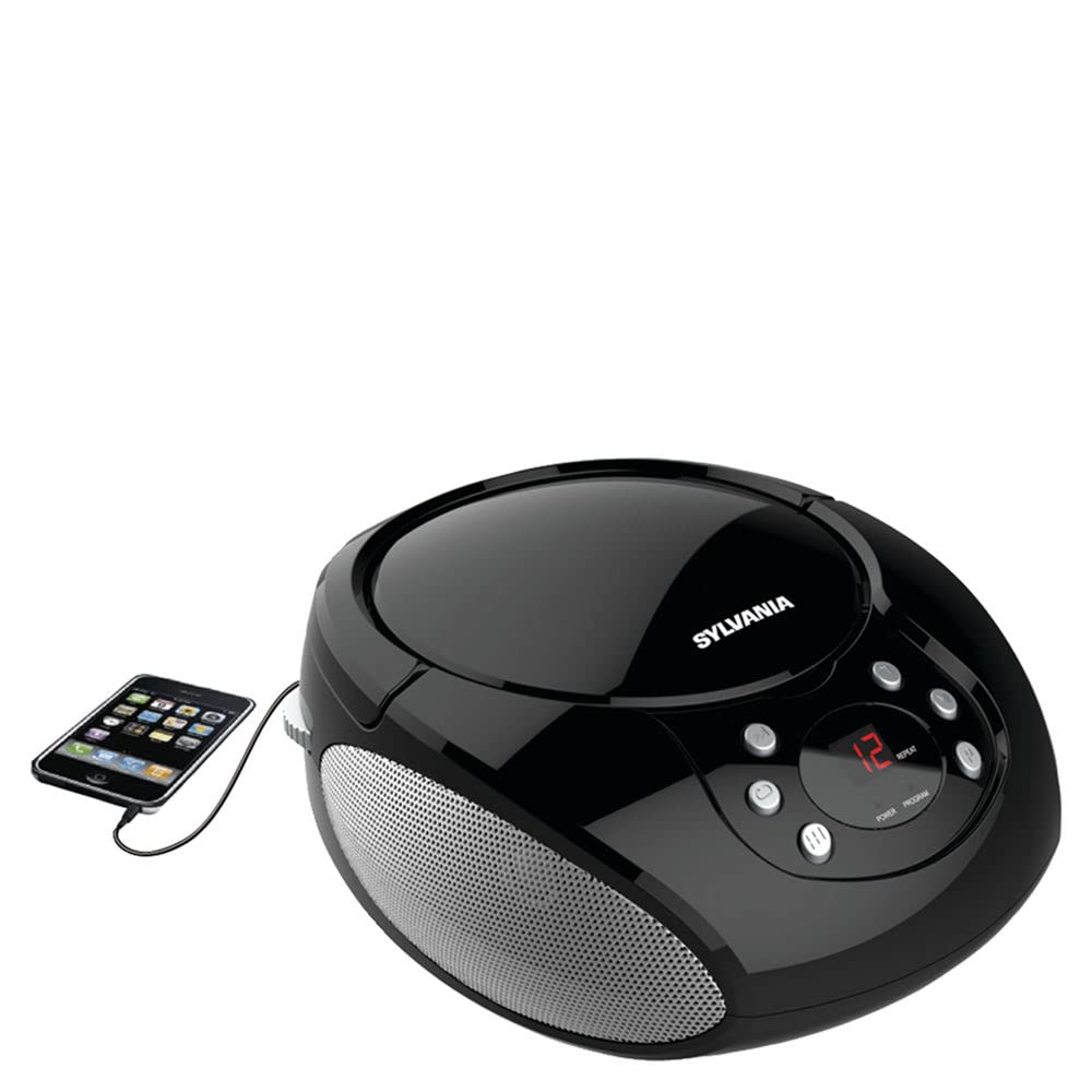 Caja De Cd Portátil Proscan Elite Con Radio Am/fm (negra) - Venta Internacional.